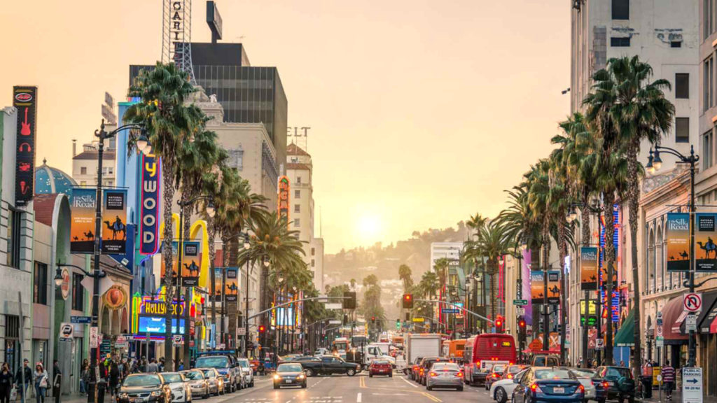 Sunset Boulevard St in Los Angeles