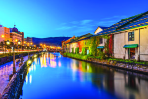 Canals of Otaru, Japan.