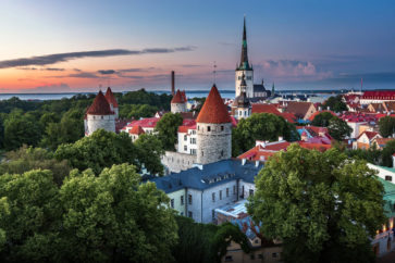 aerial-view-of-tallinn-old-town-from-toompea-hill-in-the-evening